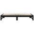 Sofá cama extraíble madera maciza de pino negro 2x(90x190)