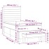 Cama box spring con colchón terciopelo verde oscuro 100x200