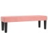 Cama box spring con colchón terciopelo rosa 140x190