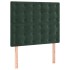 Cama box spring con colchón terciopelo verde oscuro 90x190