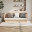 Sofá cama madera maciza de pino 90x190 cm