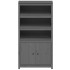 Aparador alto madera maciza de pino gris 80x35x154