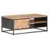 Mesa de centro de madera maciza de acacia 90x50x35