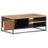 Mesa de centro de madera maciza de acacia 90x50x35