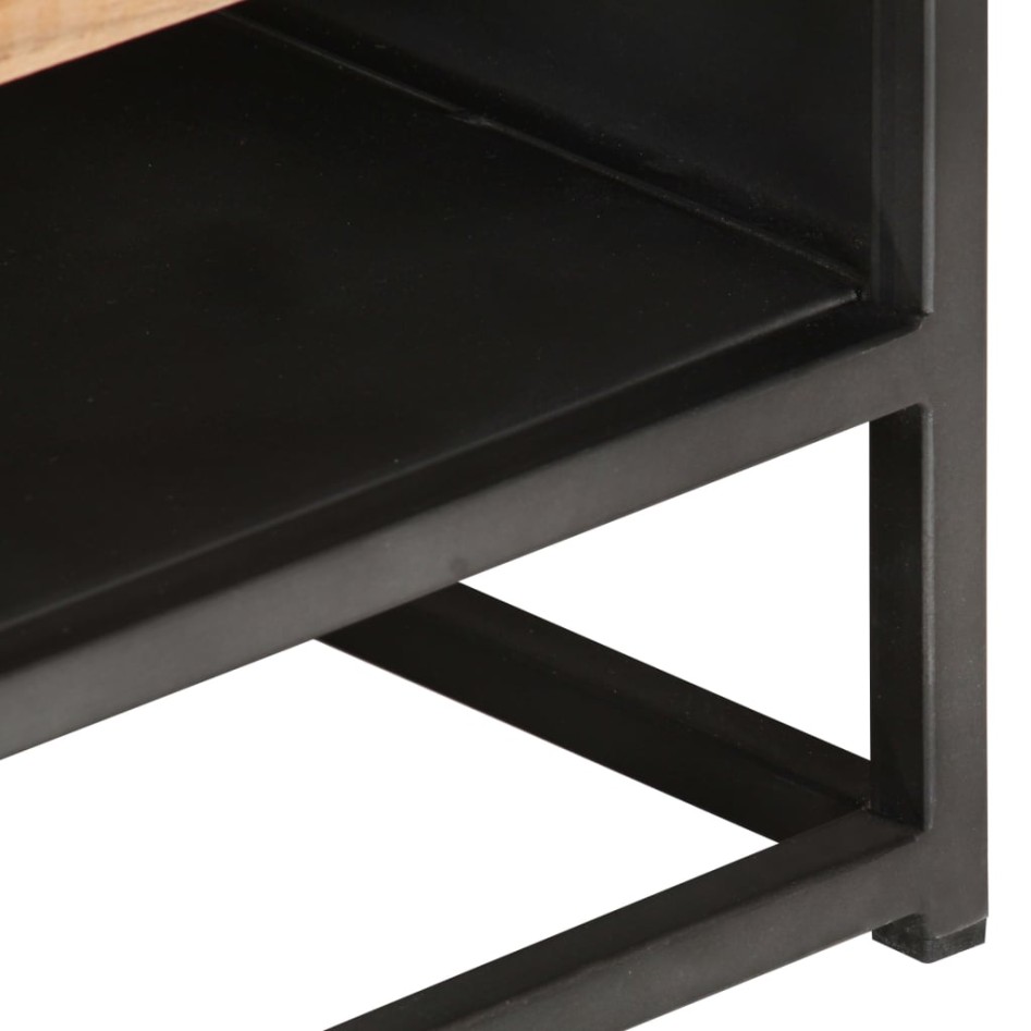 Mesa de centro de madera maciza de acacia 90x50x35