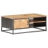 Mesa de centro de madera maciza de acacia 90x50x35
