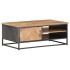 Mesa de centro de madera maciza de acacia 90x50x35