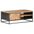 Mesa de centro de madera maciza de acacia 90x50x35