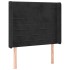 Cama box spring colchón y LED terciopelo negro 100x200