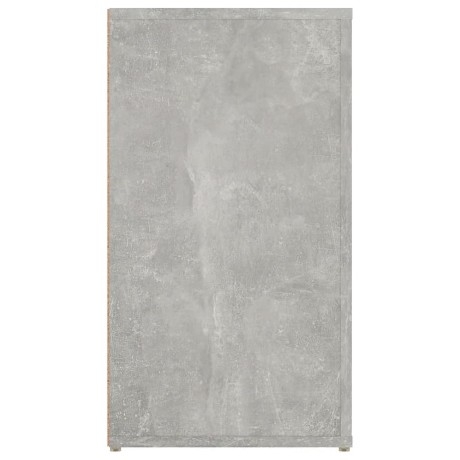 Aparador de madera contrachapada gris hormigón 100x33x59,5