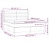 Cama box spring colchón y LED terciopelo gris claro 180x200