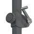 Sombrilla voladiza con poste de aluminio azul celeste 300