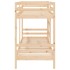Cama litera sin colchón madera maciza de pino 90x200