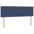 Cama box spring con colchón tela azul 140x190