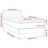Cama box spring con colchón tela color crema 80x200