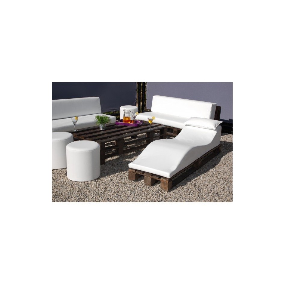 Sofá con estructura de palet