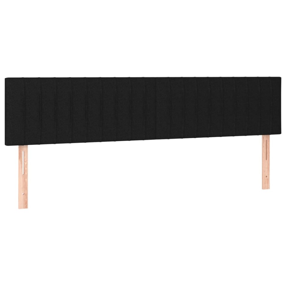 Cama box spring con colchón tela negro 200x200