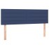 Cama box spring con colchón tela azul 140x190