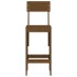 Taburetes de cocina 2 uds madera pino marrón 40x48,5x115,5