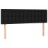 Cama box spring con colchón tela negro 140x200