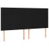 Cama box spring con colchón tela negro 160x200