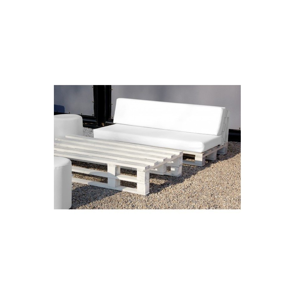 Sofá con estructura de palet