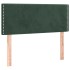 Cama box spring con colchón terciopelo verde oscuro 90x200