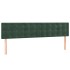 Cama box spring con colchón terciopelo verde oscuro 180x200