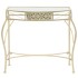 Mesa auxiliar estilo francés metal 82x39x76 cm