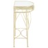 Mesa auxiliar estilo francés metal 82x39x76 cm
