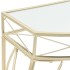 Mesa auxiliar estilo francés metal 82x39x76 cm