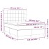 Cama box spring con colchón tela azul 140x200