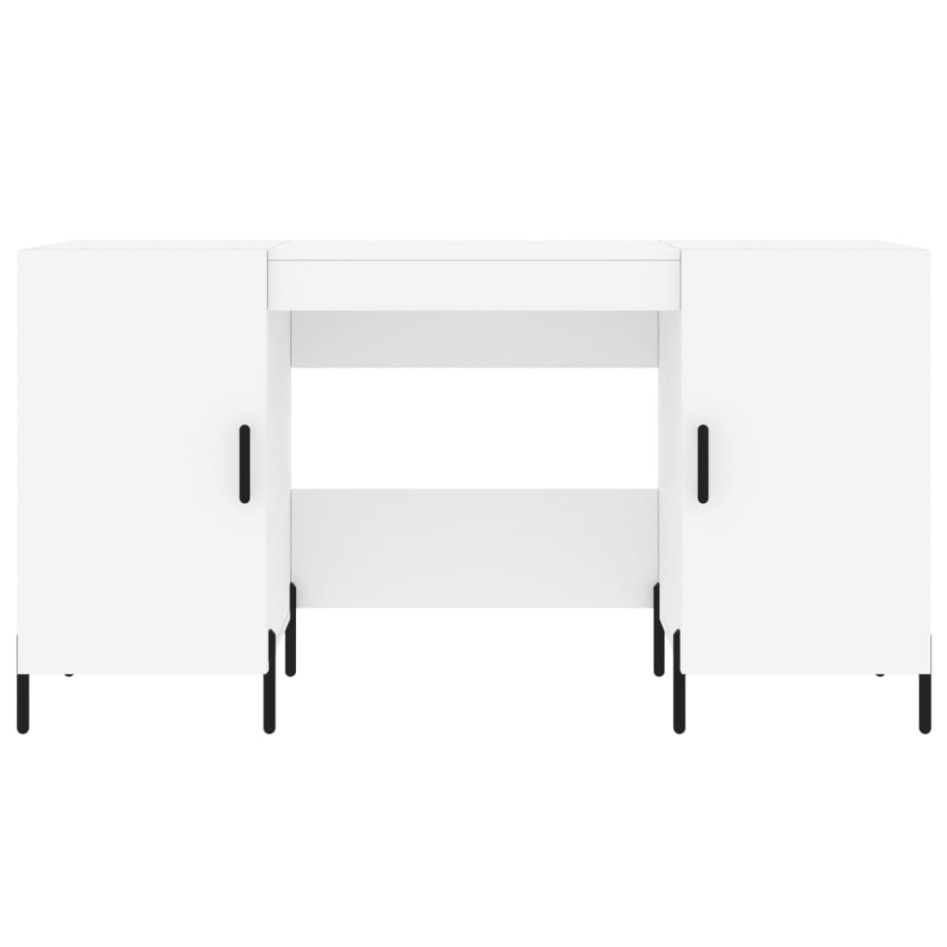Escritorio madera de ingeniería blanco 140x50x75