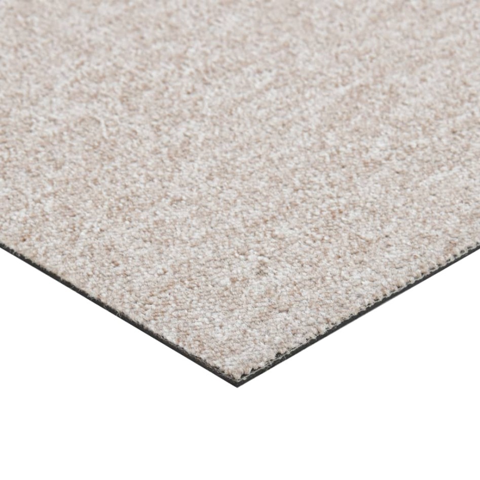 Baldosas de suelo de moqueta 20 uds 5 m² 50x50 cm beige