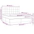 Cama box spring con colchón terciopelo rosa 160x200