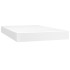 Cama box spring con colchón cuero sintético blanco 120x200