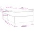 Cama box spring con colchón tela color crema 90x190