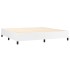 Cama box spring con colchón cuero sintético blanco 200x200
