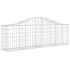 Cestas de gaviones 7 uds forma de arco hierro 200x30x60/80