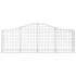 Cestas de gaviones 7 uds forma de arco hierro 200x30x60/80