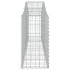 Cestas de gaviones 7 uds forma de arco hierro 200x30x60/80