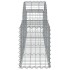 Cestas de gaviones 4 uds forma de arco hierro 200x30x40/60