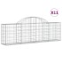 Cestas de gaviones 11 uds forma de arco hierro 200x30x60/80