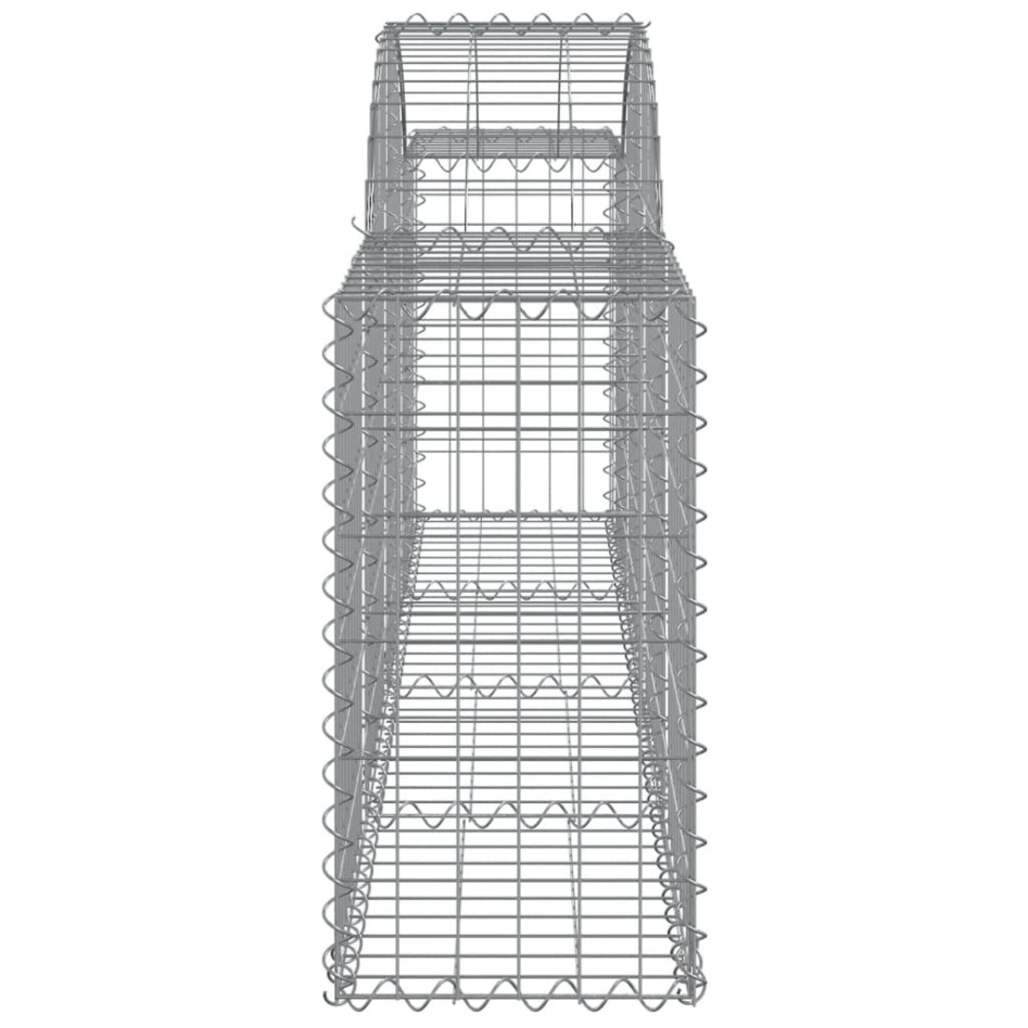 Cestas de gaviones 11 uds forma de arco hierro 200x30x60/80