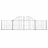 Cestas de gaviones 11 uds forma de arco hierro 200x30x40/60