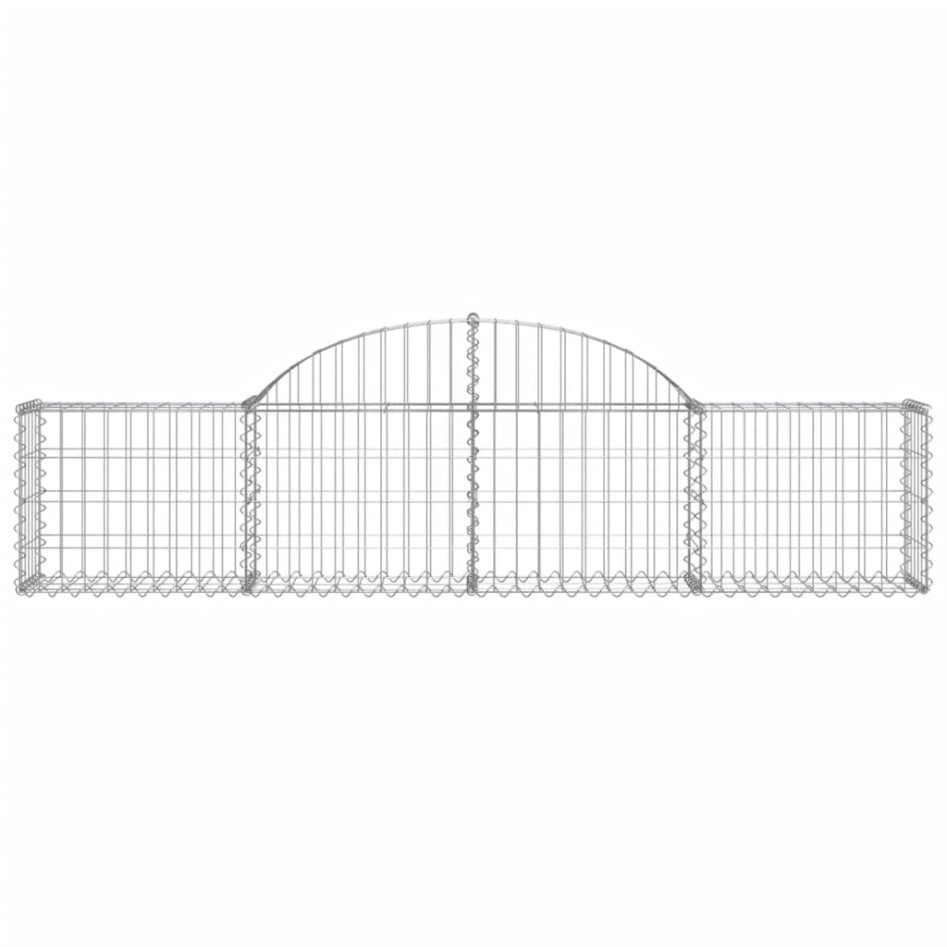Cestas de gaviones 11 uds forma de arco hierro 200x30x40/60