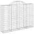Cestas de gaviones 3 uds forma de arco hierro 200x30x140/160