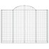 Cestas de gaviones 3 uds forma de arco hierro 200x30x140/160