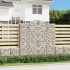Cestas de gaviones 2 uds forma de arco hierro 200x30x200/220