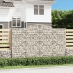 Cestas de gaviones 2 uds forma de arco hierro 300x30x180/200 cm